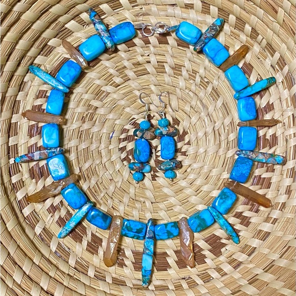 Jewelry - New Sally House Original Necklace & Earrings Set